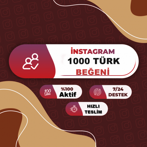 instagram 1000 Türk Beğeni