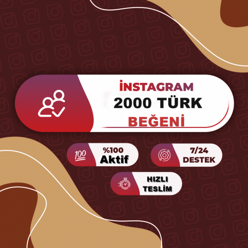 instagram 2000 Türk Beğeni